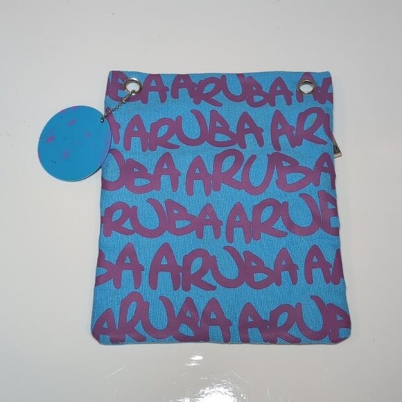 3/$20 ROBIN RUTH Aruba Travel Organizer Pouch Caribbean Souvenir Passport Bag - Picture 4 of 9